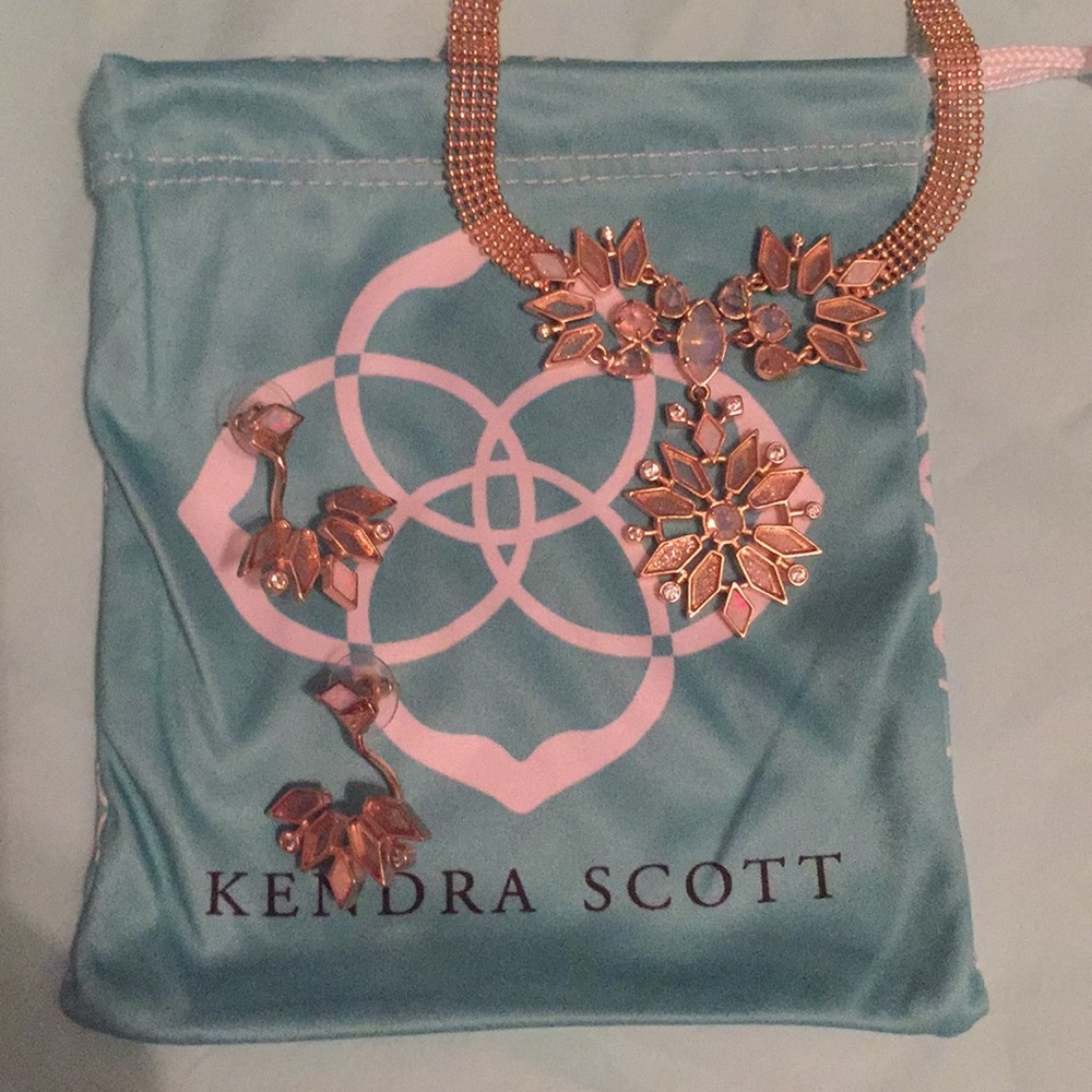Kendra Scott Spring 2017 earrings and choker